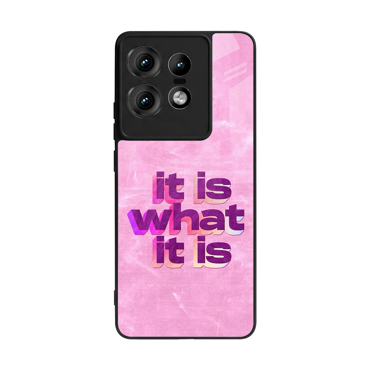 What It Is back phone cover | glass case for motorola edge 50 pro