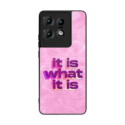 What It Is back phone cover | glass case for motorola edge 50 pro