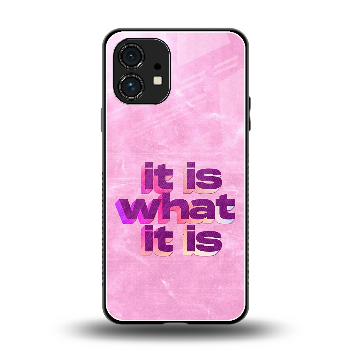 What It Is back phone cover | glass case for nothing phone 1