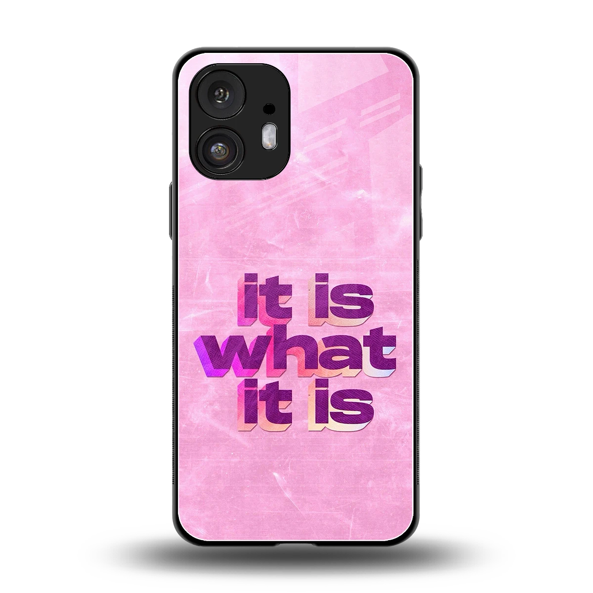 What It Is back phone cover | glass case for nothing phone 2