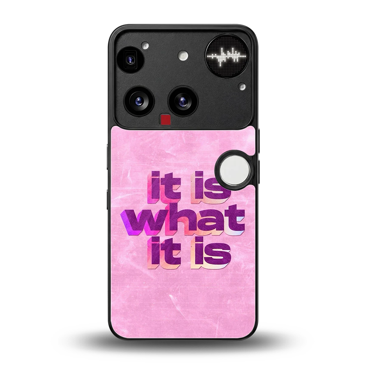 What It Is back phone cover | glass case for nothing phone 3