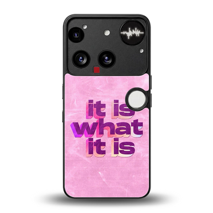 What It Is back phone cover | glass case for nothing phone 3