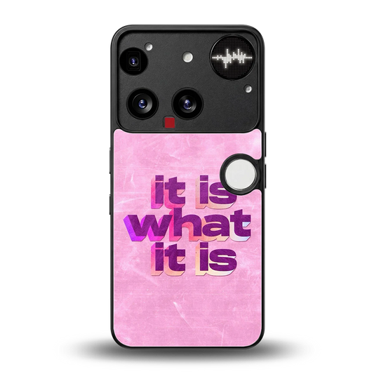 What It Is back phone cover | glass case for nothing phone 3