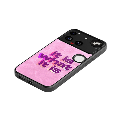 What It Is stylish phone case for nothing phone 3 | glossy glass and slim fit
