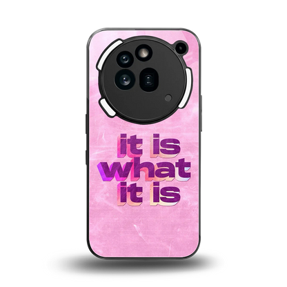 What It Is back phone cover | glass case for nothing phone 3a pro