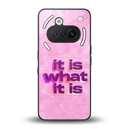 What It Is back phone cover | glass case for nothing phone 3a
