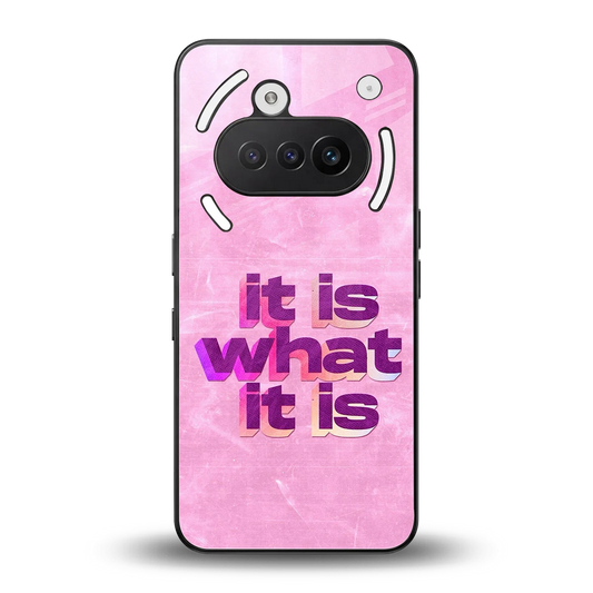 What It Is back phone cover | glass case for nothing phone 3a