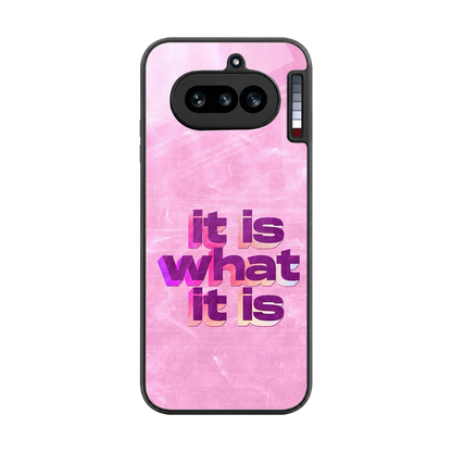 What It Is back phone cover | glass case for nothing phone 4a