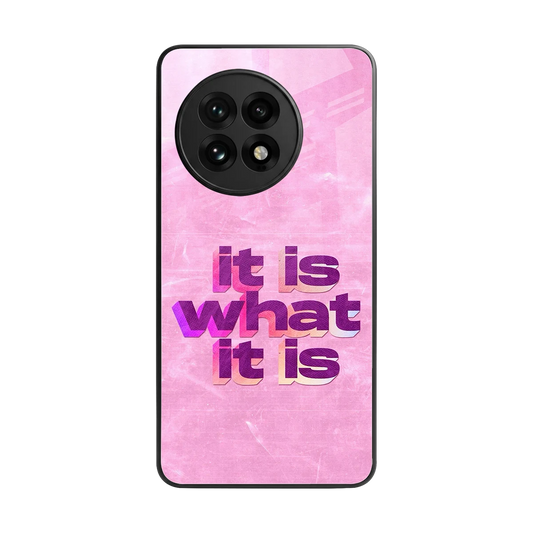 What It Is back phone cover | glass case for oneplus 13r