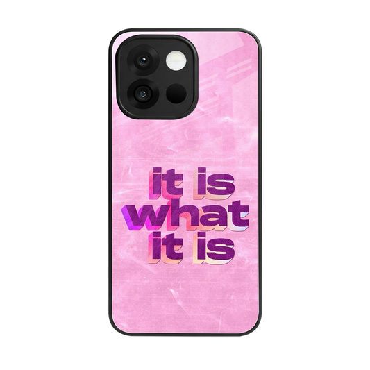 What It Is back phone cover | glass case for oneplus 13s