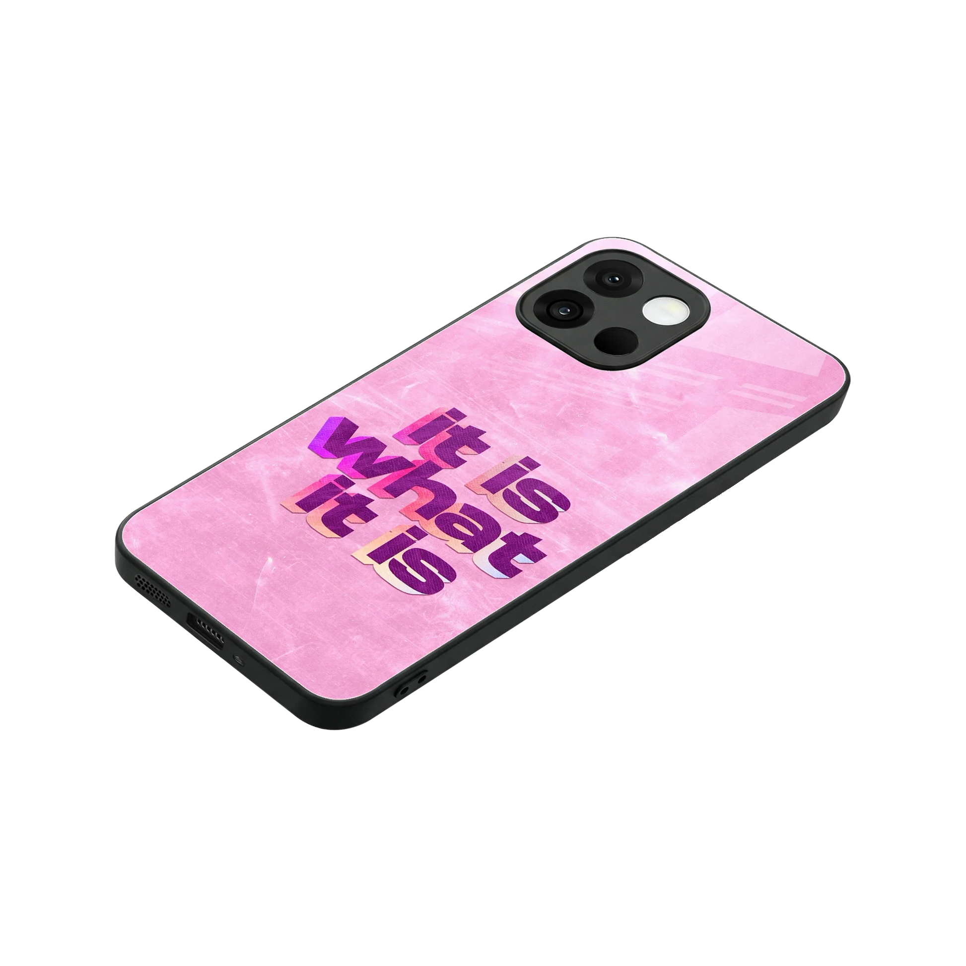 What It Is stylish phone case for oneplus 13s | glossy glass and slim fit