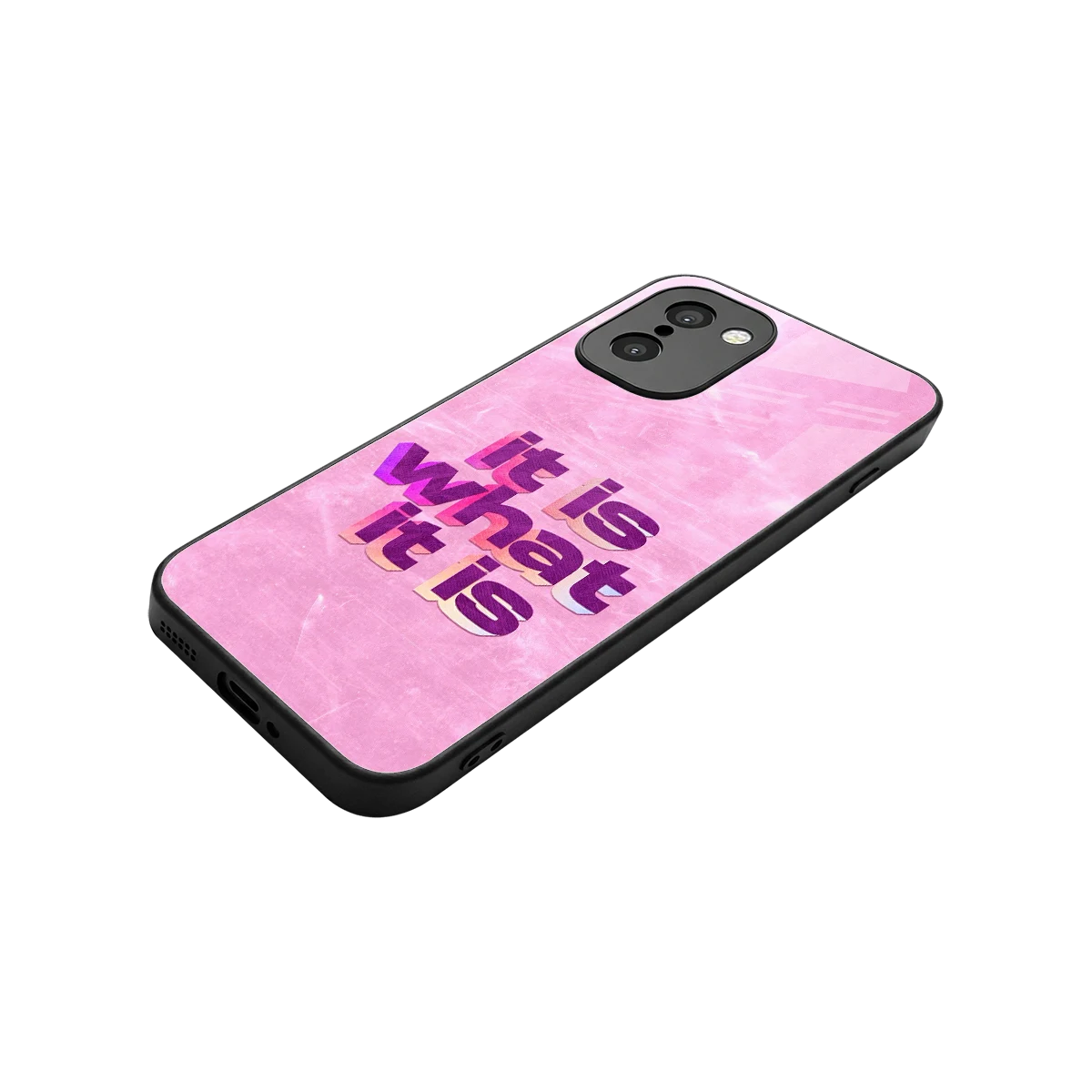 What It Is stylish phone case for oneplus 15r | glossy glass and slim fit