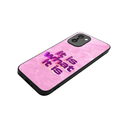 What It Is stylish phone case for oneplus 15r | glossy glass and slim fit