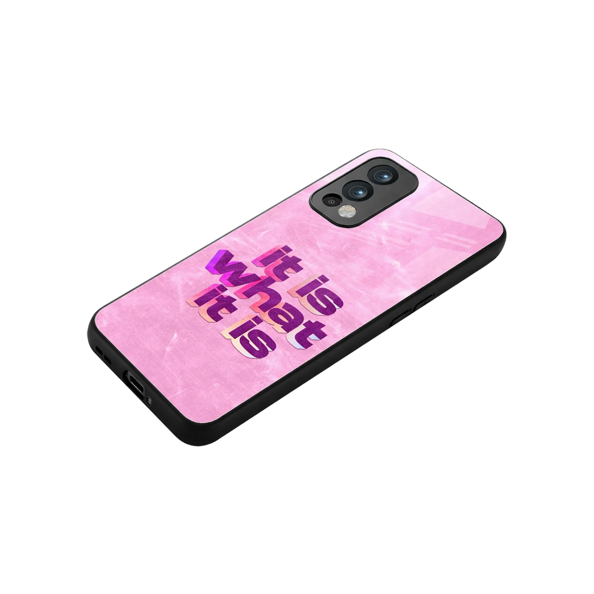 What It Is stylish phone case for oneplus nord 2 | glossy glass and slim fit