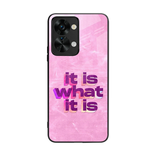 What It Is back phone cover | glass case for oneplus nord 2t