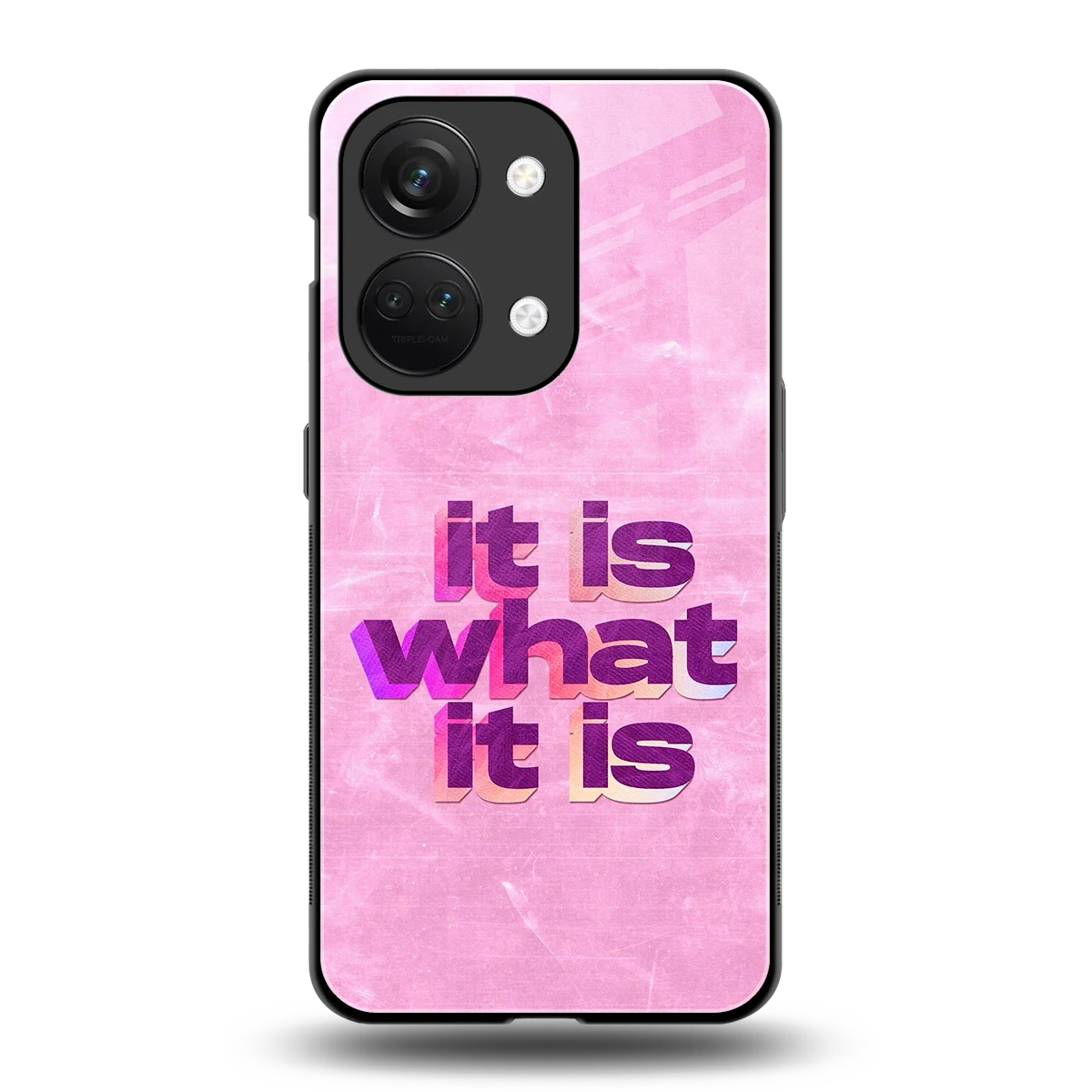 What It Is back phone cover | glass case for oneplus nord 3