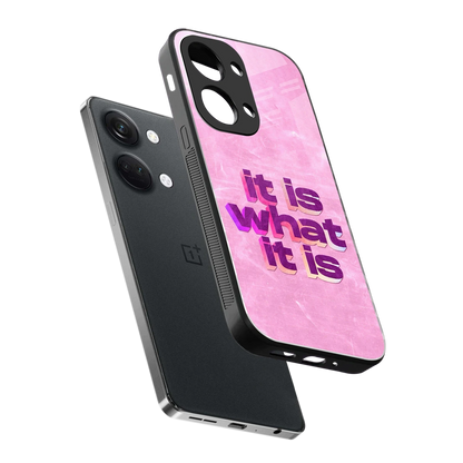 What It Is sleek oneplus nord 3 cover with tempered glass back and TPU edges