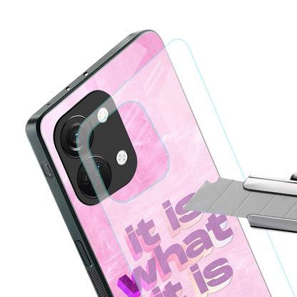 What It Is stylish phone case for oneplus nord 3 | glossy glass and slim fit