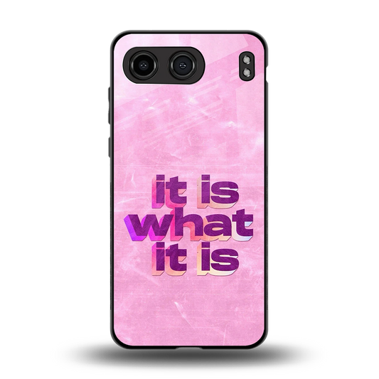 What It Is back phone cover | glass case for oneplus nord 4
