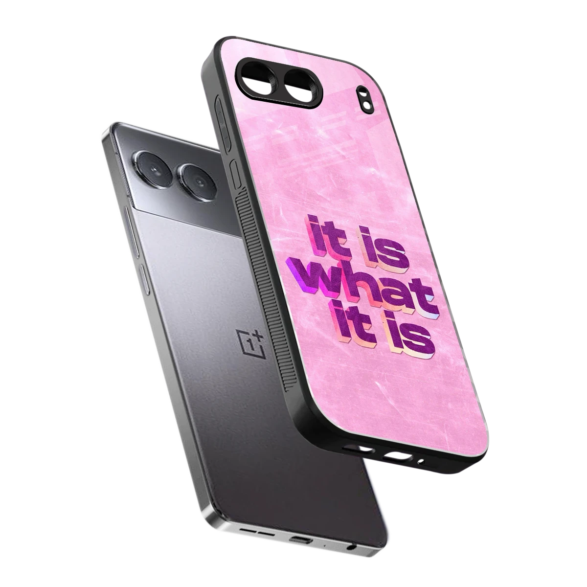 What It Is sleek oneplus nord 4 cover with tempered glass back and TPU edges