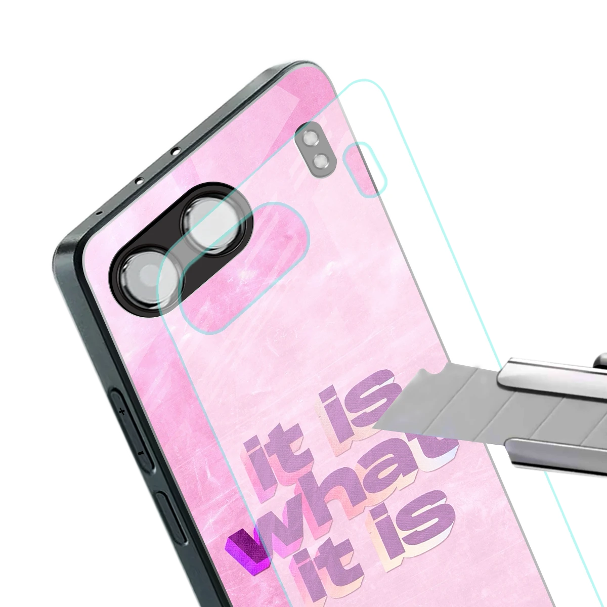 What It Is stylish phone case for oneplus nord 4 | glossy glass and slim fit