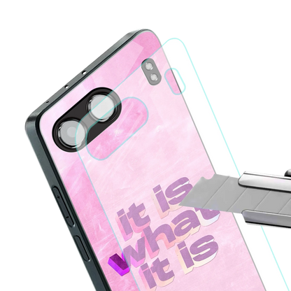 What It Is stylish phone case for oneplus nord 4 | glossy glass and slim fit