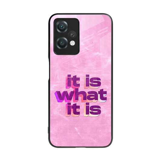 What It Is back phone cover | glass case for oneplus nord ce 2 lite