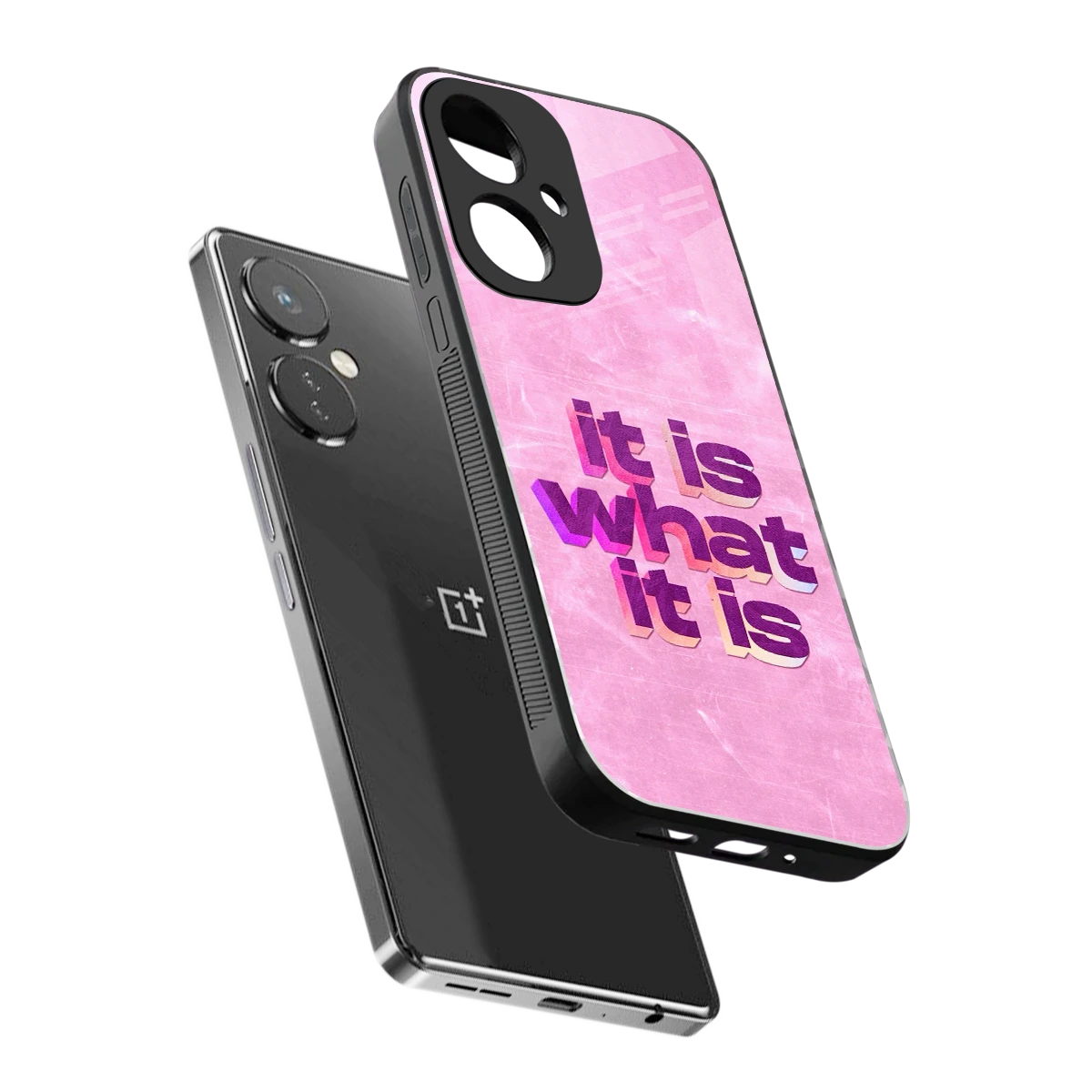 What It Is sleek oneplus nord ce 3 cover with tempered glass back and TPU edges