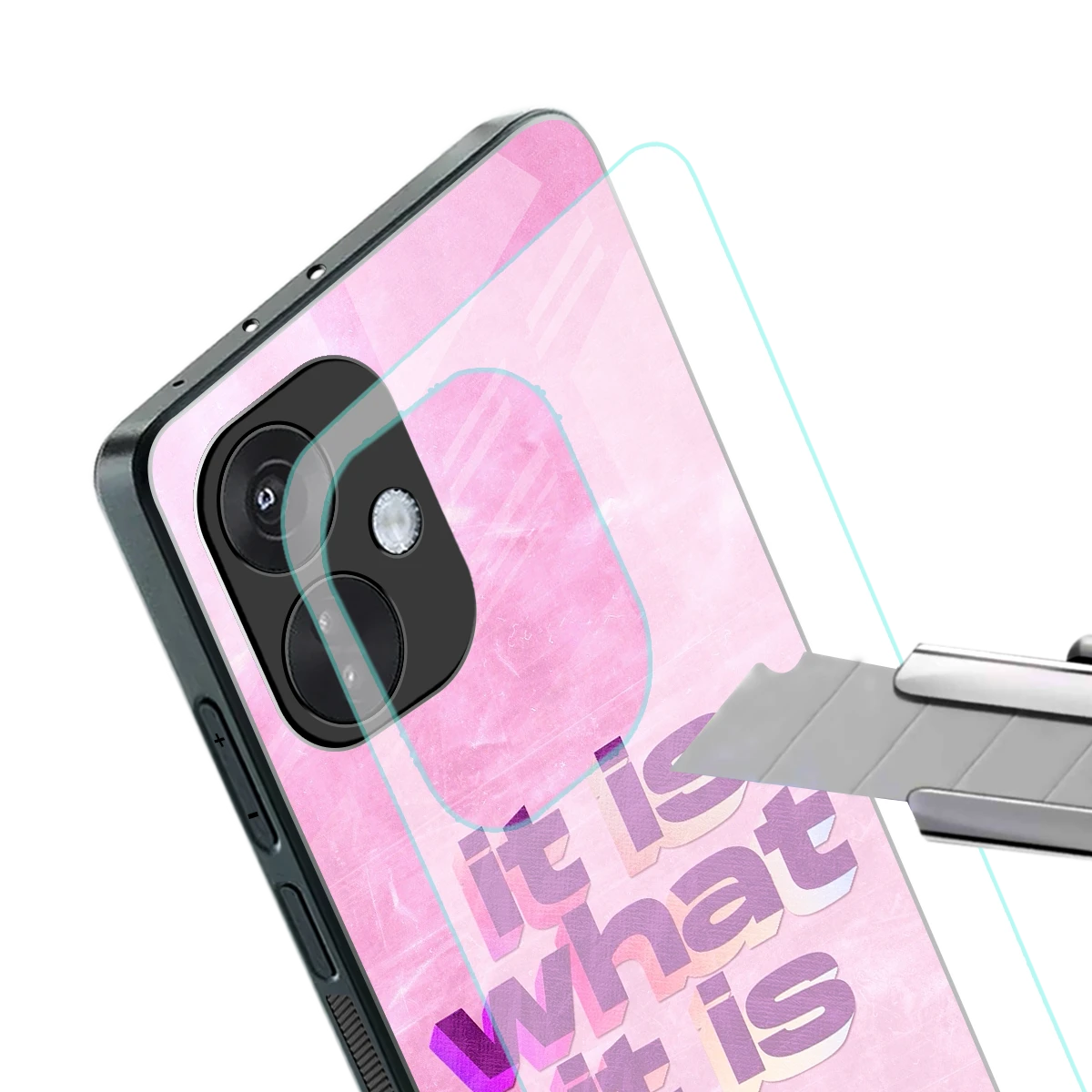 What It Is stylish phone case for oneplus nord ce 3 | glossy glass and slim fit