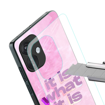 What It Is stylish phone case for oneplus nord ce 3 | glossy glass and slim fit
