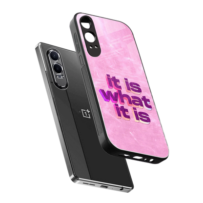What It Is sleek oneplus nord ce 4 lite cover with tempered glass back and TPU edges