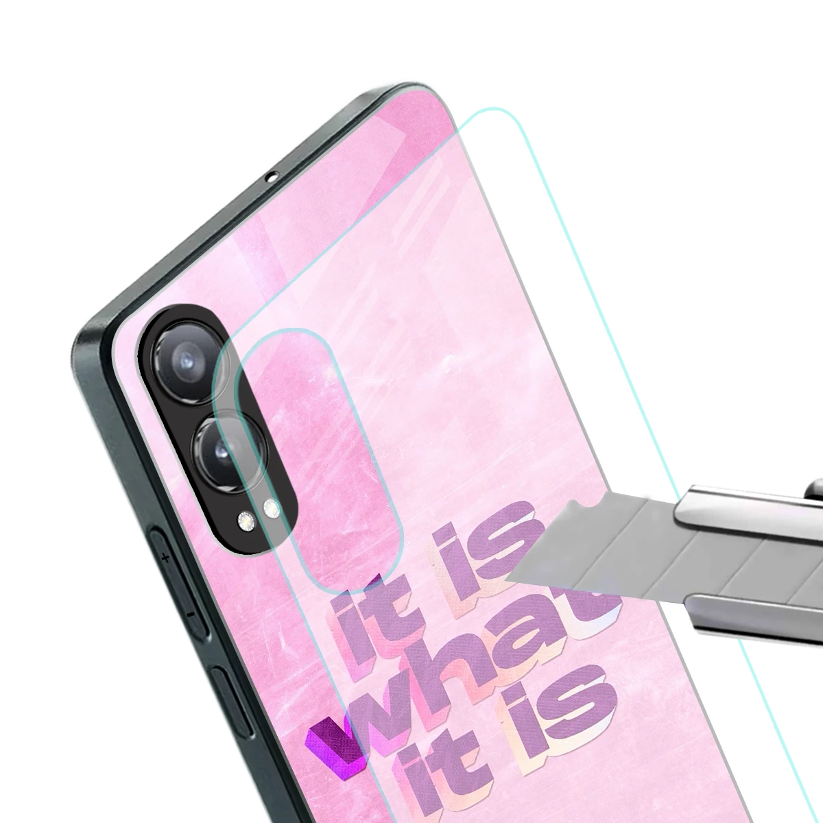 What It Is stylish phone case for oneplus nord ce 4 lite | glossy glass and slim fit