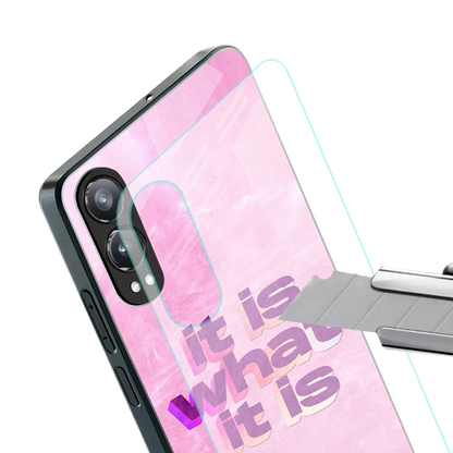 What It Is stylish phone case for oneplus nord ce 4 lite | glossy glass and slim fit