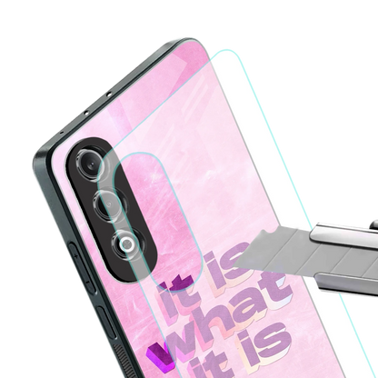 What It Is stylish phone case for oneplus nord ce 4 | glossy glass and slim fit