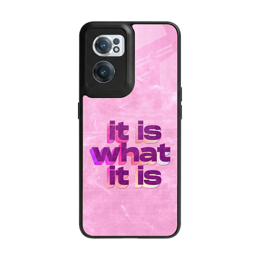 What It Is back phone cover | glass case for oneplus nord ce 2