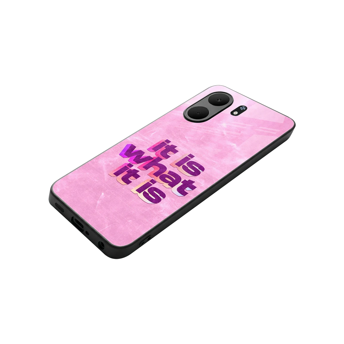 What It Is stylish phone case for oppo a5x 5g | glossy glass and slim fit