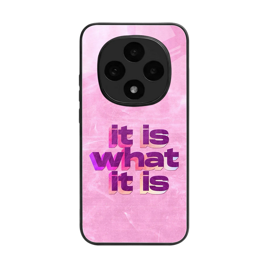 What It Is back phone cover | glass case for oppo f31 pro 5g
