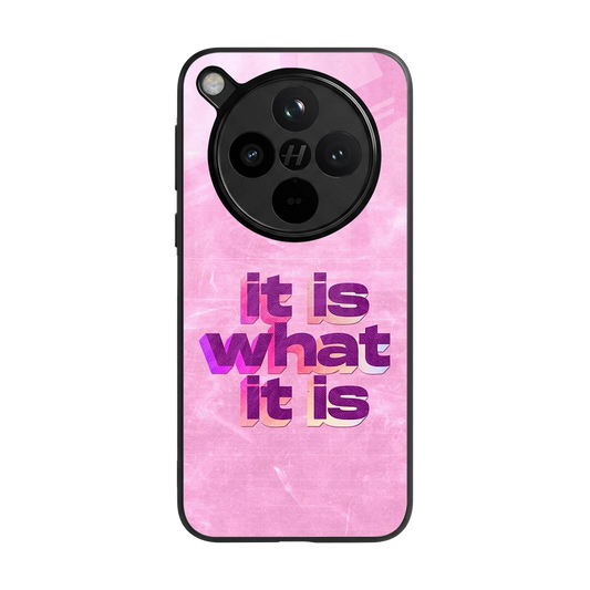 What It Is back phone cover | glass case for oppo find x8