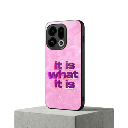 What It Is oppo find x9 mobile cover | shockproof glass phone case