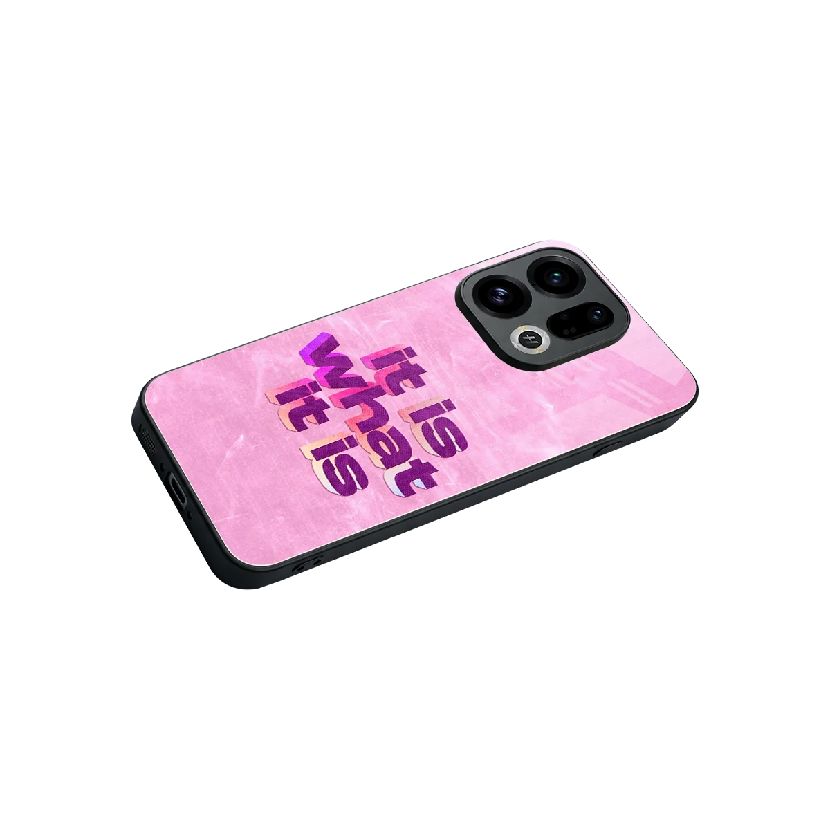 What It Is stylish phone case for oppo find x9 | glossy glass and slim fit