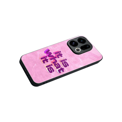 What It Is stylish phone case for oppo find x9 | glossy glass and slim fit