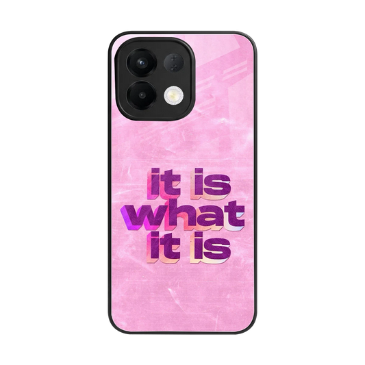 What It Is back phone cover | glass case for oppo k13 5g