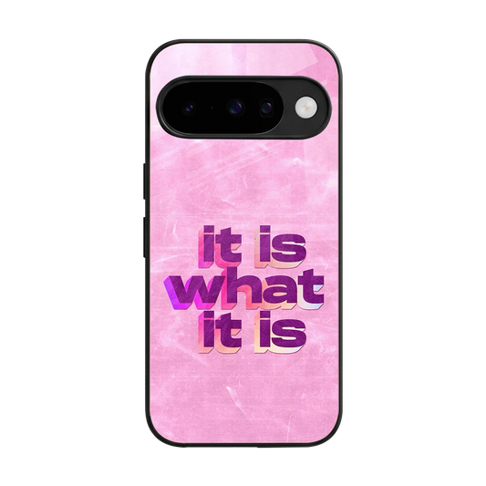 What It Is back phone cover | glass case for google pixel 10