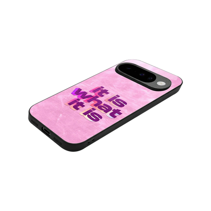 What It Is stylish phone case for google pixel 10 | glossy glass and slim fit
