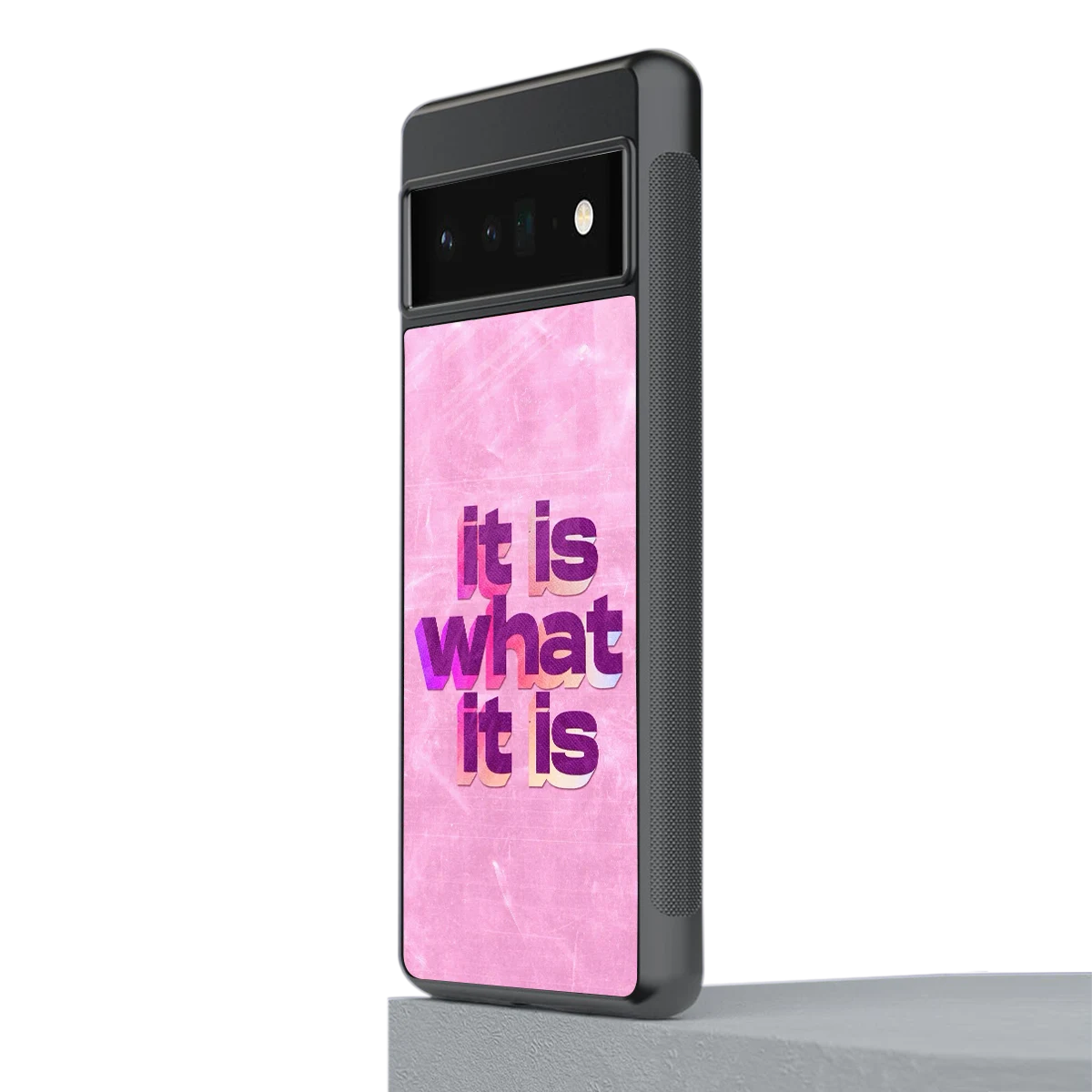 What It Is stylish phone case for google pixel 6 pro | glossy glass and slim fit