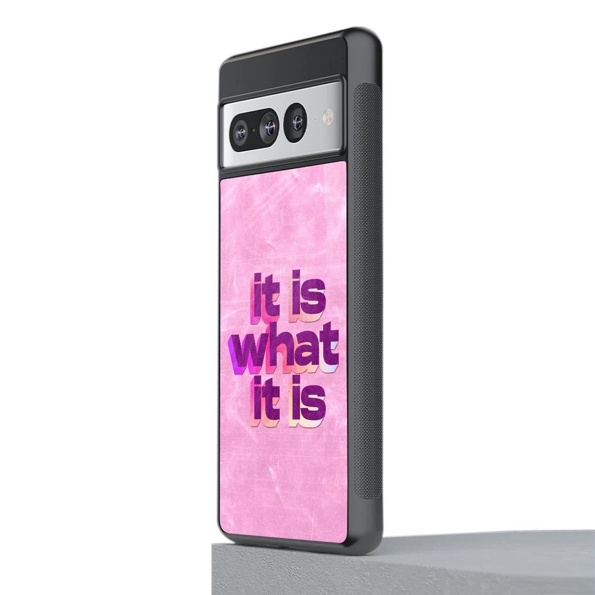 What It Is stylish phone case for google pixel 7 pro | glossy glass and slim fit