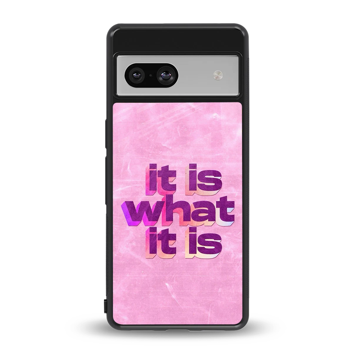 What It Is back phone cover | glass case for google pixel 7
