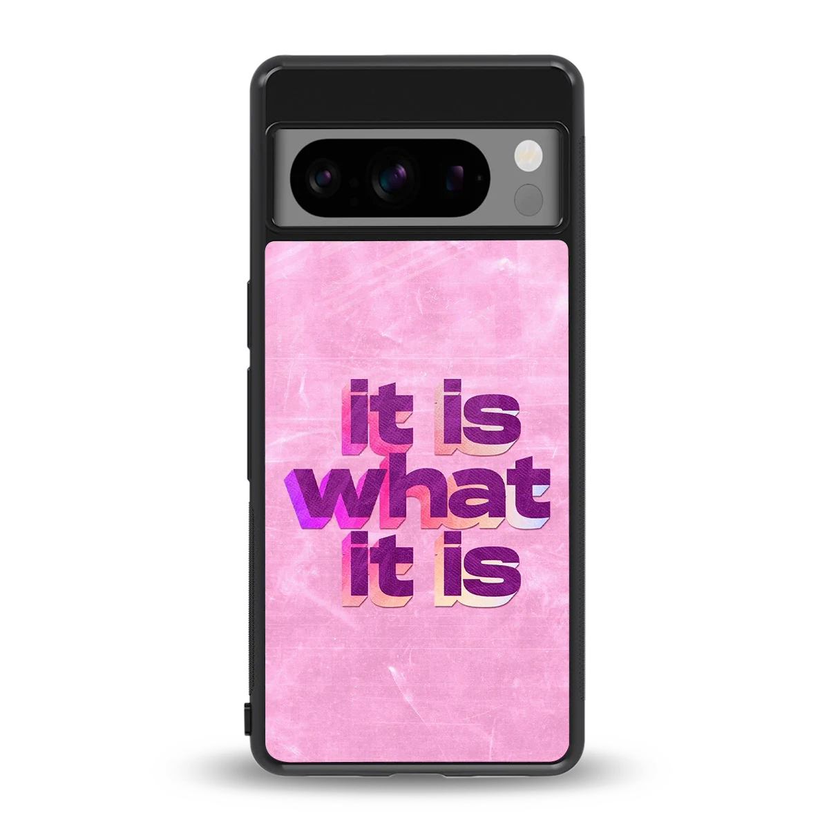 What It Is back phone cover | glass case for google pixel 8 pro