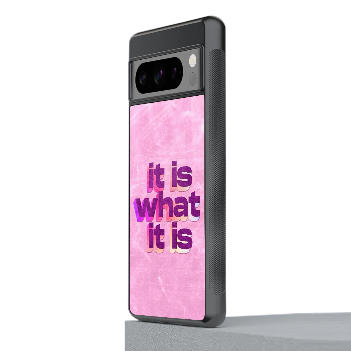 What It Is stylish phone case for google pixel 8 pro | glossy glass and slim fit