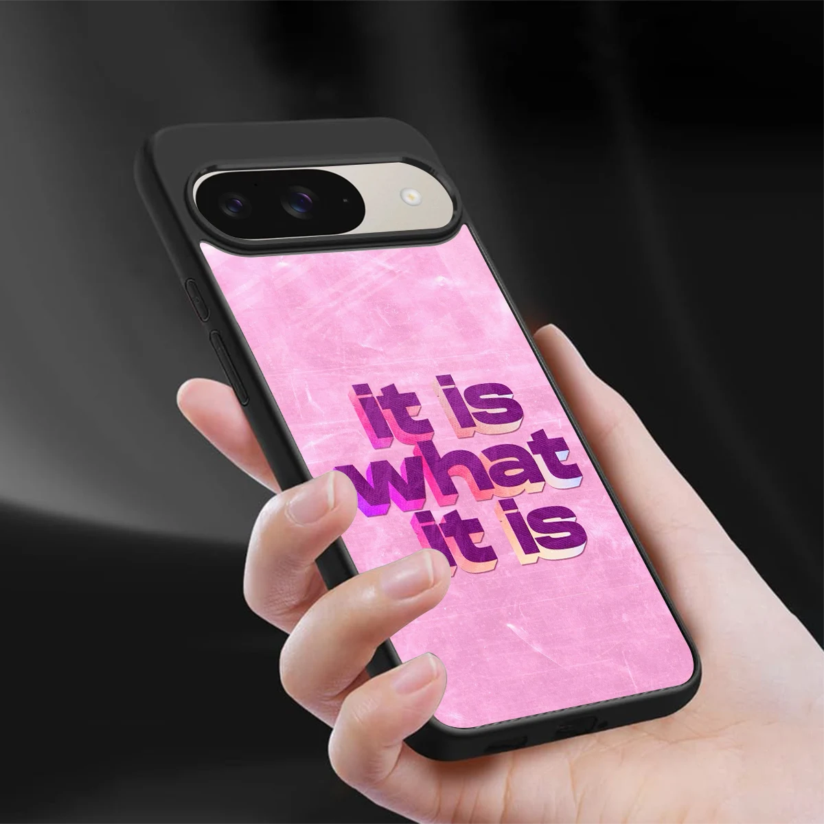 What It Is sleek google pixel 9 cover with tempered glass back and TPU edges